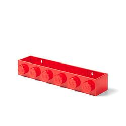 Foto van Lego - boekenplank, rood - polypropyleen - lego
