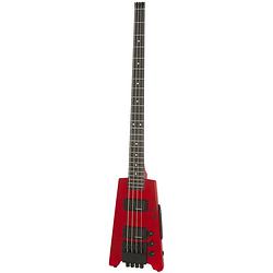 Foto van Steinberger spirit xt-2 standard bass hot rod red headless elektrische basgitaar met gigbag