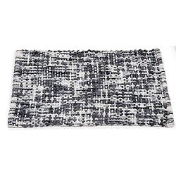 Foto van Badmat/badkamerkleed grijs 80 x 50 cm rechthoekig - badmatjes