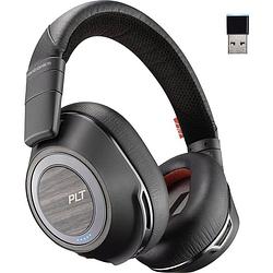 Foto van Plantronics 8200 uc over ear headset bluetooth, kabel telefoon stereo zwart noise cancelling