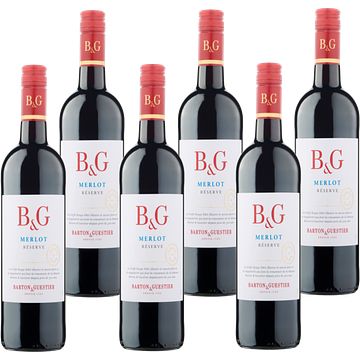 Foto van Barton & guestier reserve merlot 6 x 750ml bij jumbo