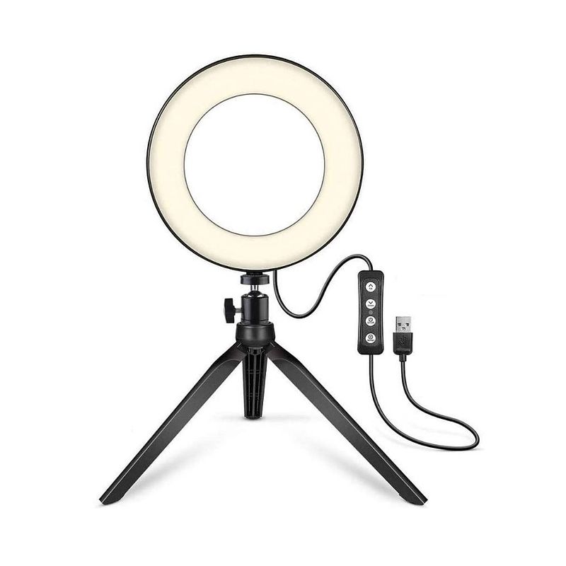 Foto van Parya official - led ringlight - met telefoonhouder - 40 cm