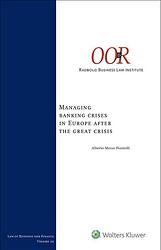 Foto van Managing banking crises in europe after the great crisis - hardcover (9789013160284)