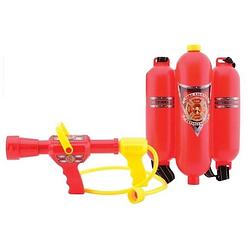 Foto van Brandweer waterpistool brandblusser rugzak met spuit - waterpistolen