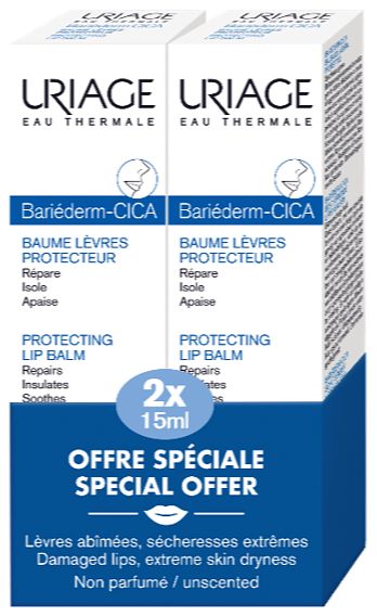 Foto van Uriage bariéderm cica lips protecting balm duopack