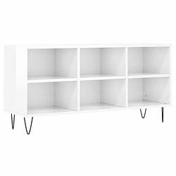 Foto van The living store tv-meubel - - afmetingen- 103.5 x 30 x 50 cm - kleur- hoogglans wit