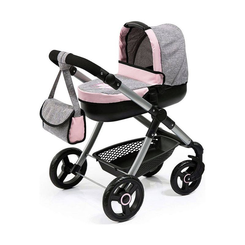 Foto van Poppenwagen reig stule pram grijs 63 cm