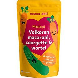 Foto van Mama deli maaltijd volkoren macaroni, courgette & wortel 8+ maanden 3 x 150g bij jumbo