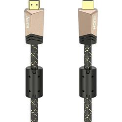 Foto van Hama hdmi aansluitkabel hdmi-a stekker, hdmi-a stekker 1.50 m bruin 00205025 hdmi-kabel