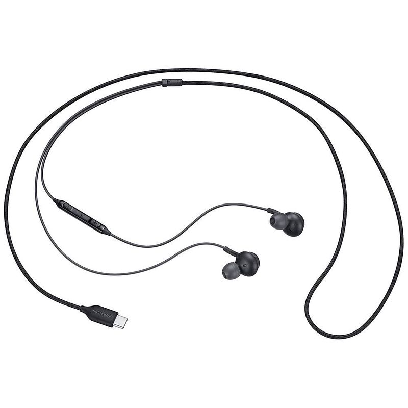 Foto van Samsung eo-ic100bbegeu in ear oordopjes b-grade (nieuwstaat, beschadigde/ontbrekende verpakking) kabel stereo zwart volumeregeling, microfoon uitschakelbaar