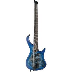 Foto van Ibanez bass workshop ehb1505ms-plf pacific blue burst flat elektrische basgitaar