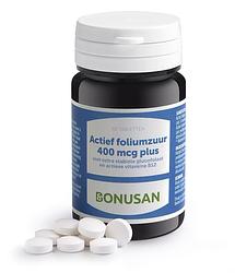 Foto van Bonusan foliumzuur actief 400 mcg plus tabletten