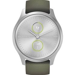 Foto van Garmin vivomove style - smartwatch met mechanische wijzers en kleurentouchscreen - silver moss