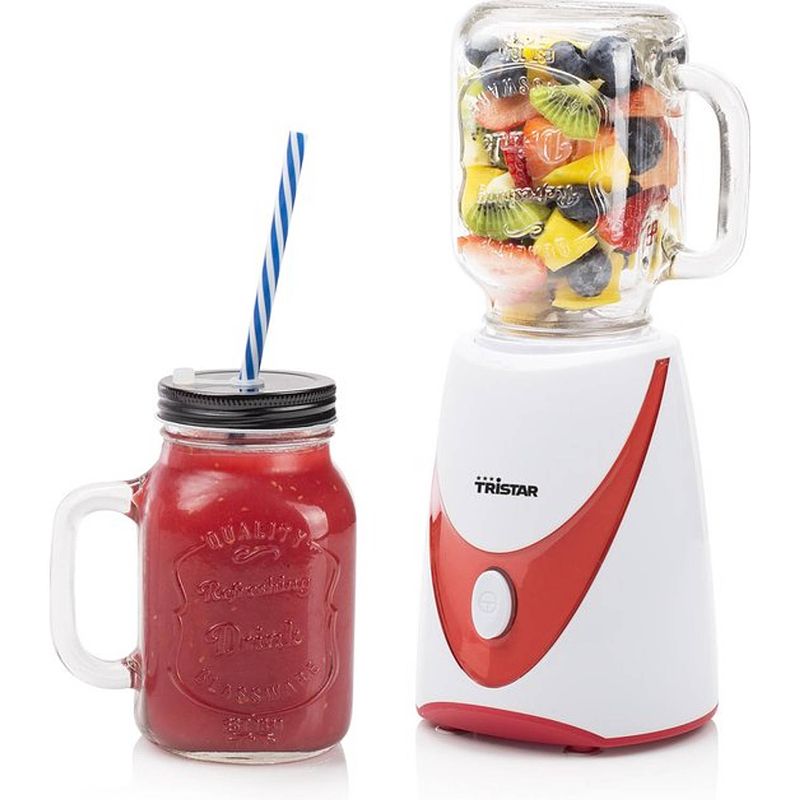 Foto van Ristar bl-4456 mason jar blender: maak en neem je smoothies en shakes mee