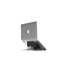 Foto van Majextand - dunste laptopstandaard - laptopstand - zwart - posities - laptopverhoger