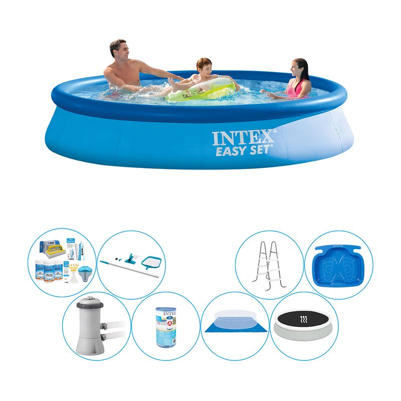 Foto van Intex easy set rond 366x76 cm - deluxe zwembad set