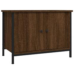 Foto van The living store tv-meubel bruineiken - 60 x 35 x 45 cm - trendy en praktisch design