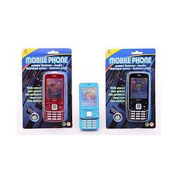 Foto van Speelgoed mobiele telefoon met geluid licht blauw - speelgoedtelefoons
