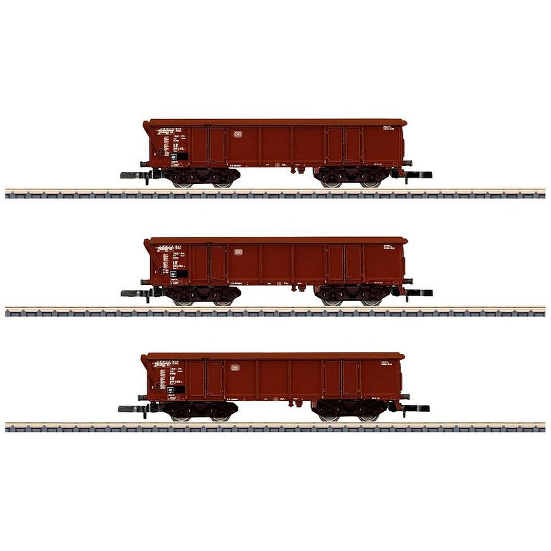 Foto van Märklin 86682 z set van 3 rolluikwagens tams 886 van de db