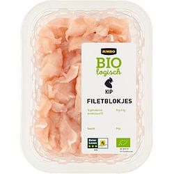 Foto van Jumbo kipfiletblokjes biologisch ca. 200g