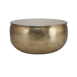 Foto van Womo-design salontafel, ø 60x30,5 cm, goud, gemaakt van gehamerd aluminium legering
