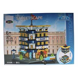 Foto van Luna mini city streetscape bank bouwset 324-delig (657015)