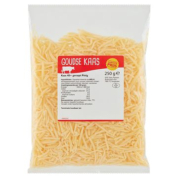 Foto van Goudse kaas 48+ geraspt pittig 250g bij jumbo