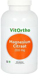 Foto van Vitortho magnesium citraat tabletten 200mg 250st