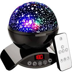 Foto van Qumax sterren projector zwart - sterrenhemel projectie voor kinderen - feestverlichting / discolamp - galaxy projector -