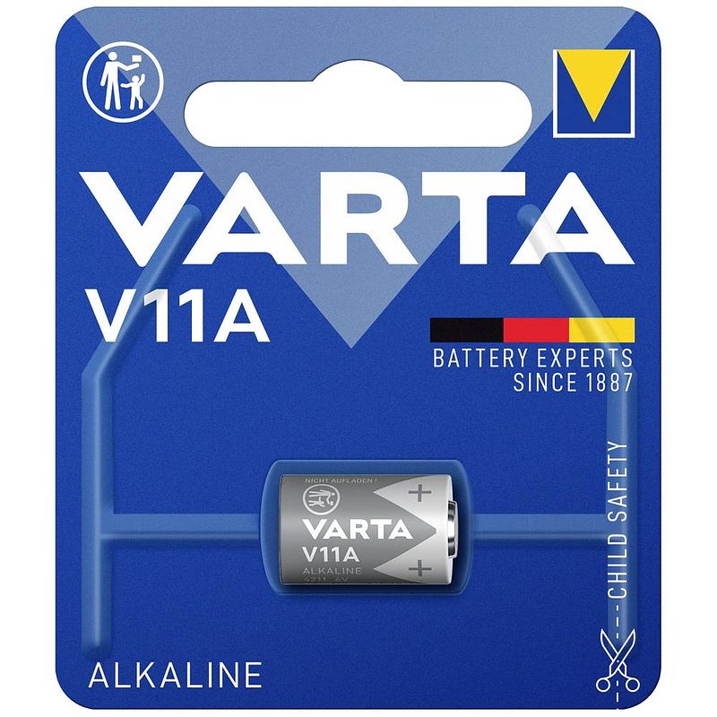 Foto van Varta batterij varta alkaline v11a 6v 4211101401