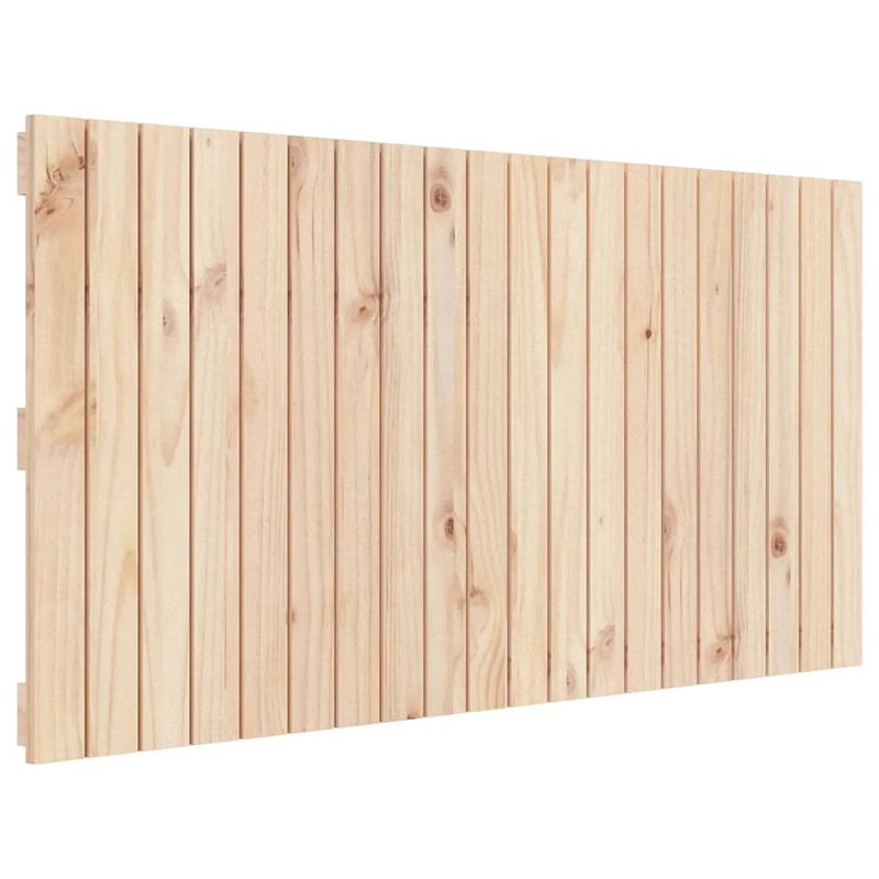 Foto van The living store houten wandhoofdbord - massief grenenhout - 127.5 x 3 x 60 cm - rustieke uitstraling