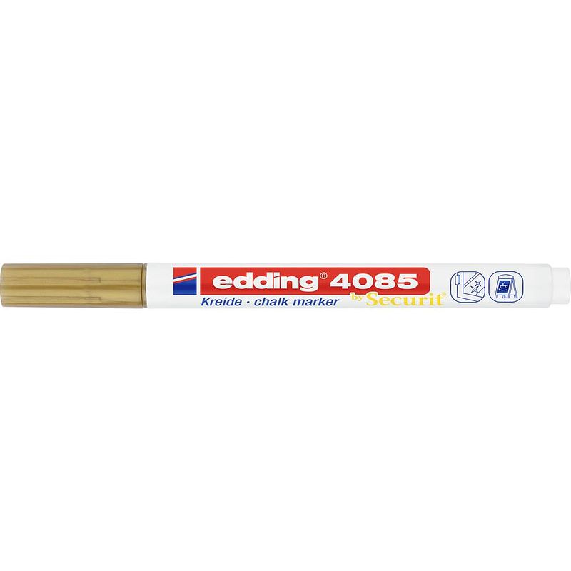 Foto van Edding e-4085 4-4085053 krijtmarker goud 1 mm, 2 mm 1 stuks/pack