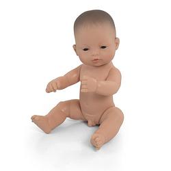 Foto van Miniland babypop aziatisch jongen 32 cm blank