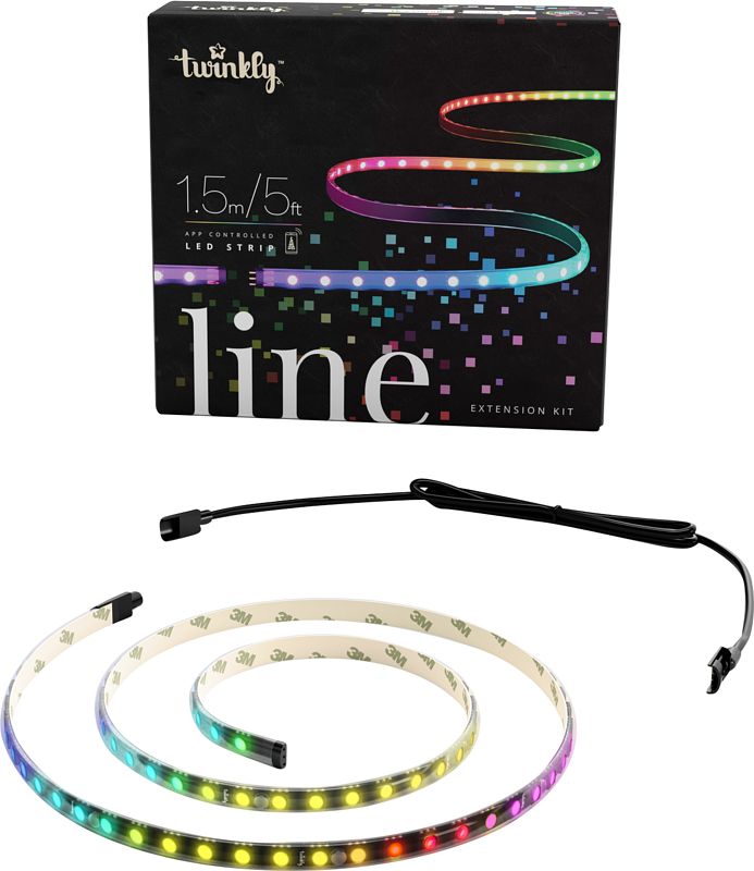 Foto van Twinkly line lightstrip kleur uitbreidingsset 1,5m