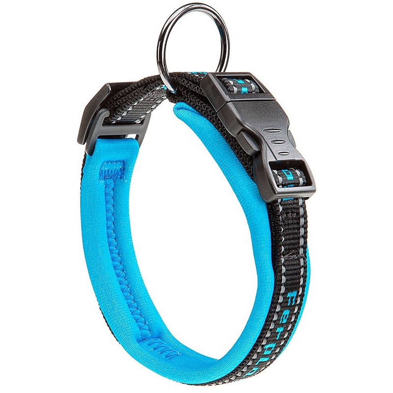 Foto van Ferplast halsband honden sport nylon 45 cm blauw/zwart