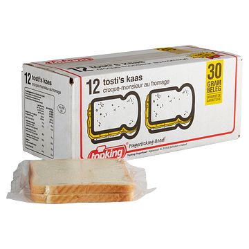 Foto van Topking tosti kaas 30 gr beleg, doos 12 stuks bij jumbo