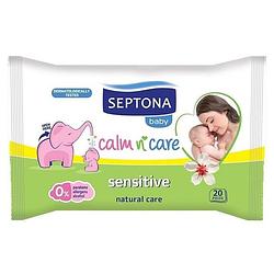 Foto van Septona - baby doekjes - reisverpakking - 20 doekjes - sensitive