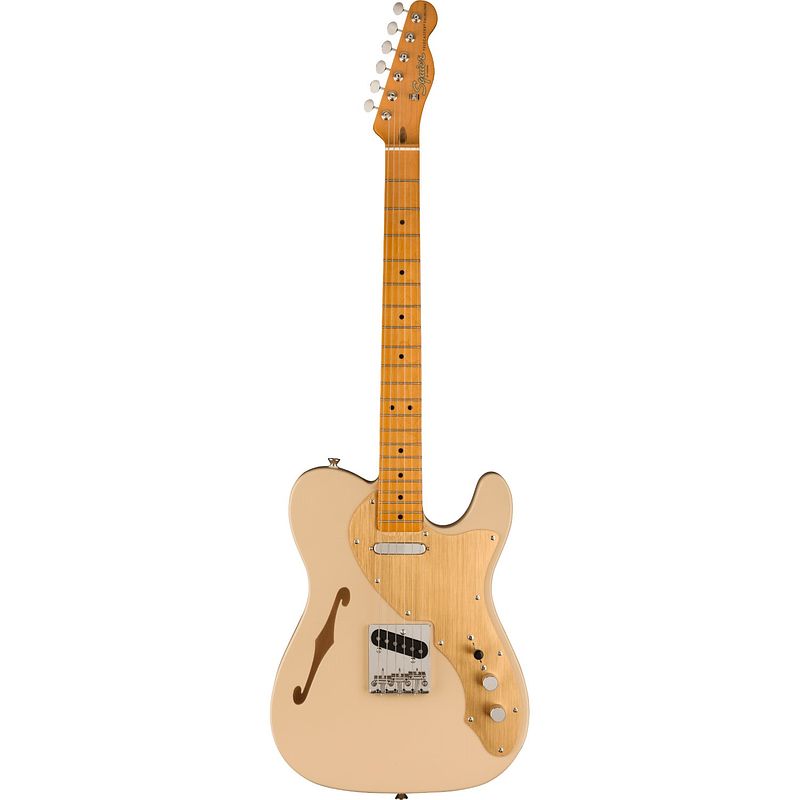 Foto van Squier classic vibe 60s telecaster thinline desert sand mn fsr elektrische gitaar