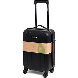 Foto van Norlander duurzame handbagage koffer - reiskoffer - simply green - duurzaam rpet - zwart