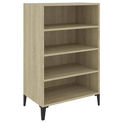 Foto van Vidaxl dressoir 57x35x90 cm spaanplaat sonoma eikenkleurig