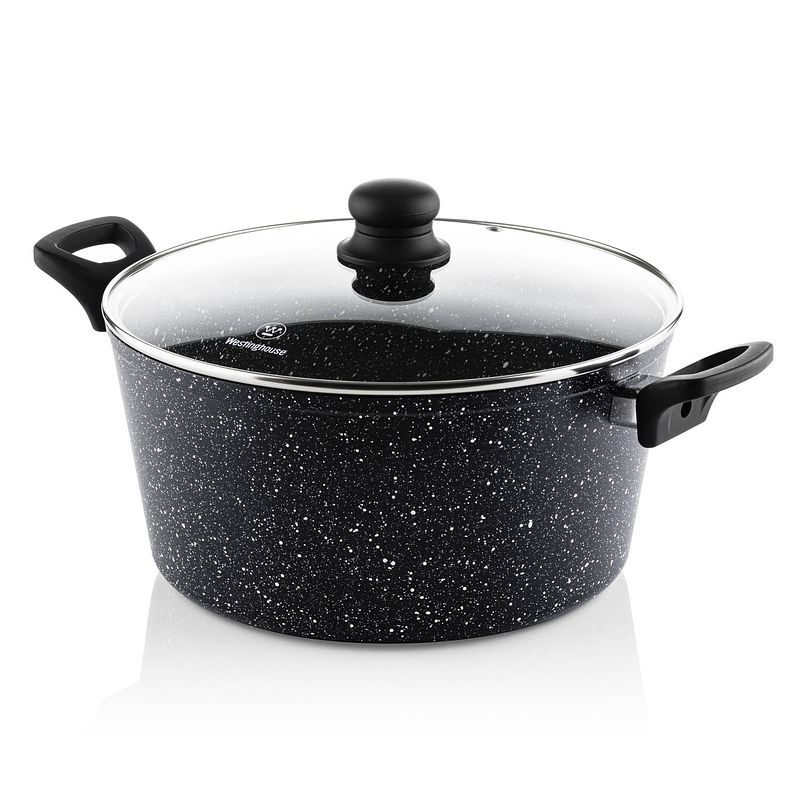 Foto van Westinghouse kookpan 28 cm black marble