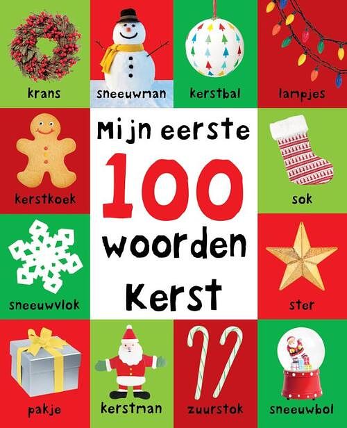 Foto van Mijn eerste 100 woorden - kerst - roger priddy - kartonboekje;kartonboekje (9789000390212)