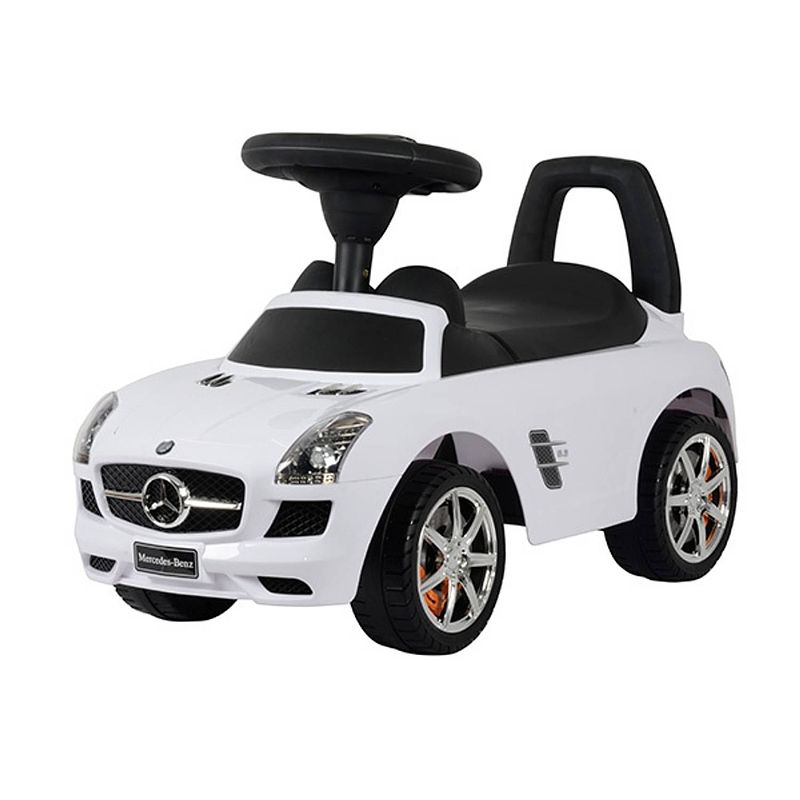 Foto van Happy baby loopauto mercedes junior 61 cm wit