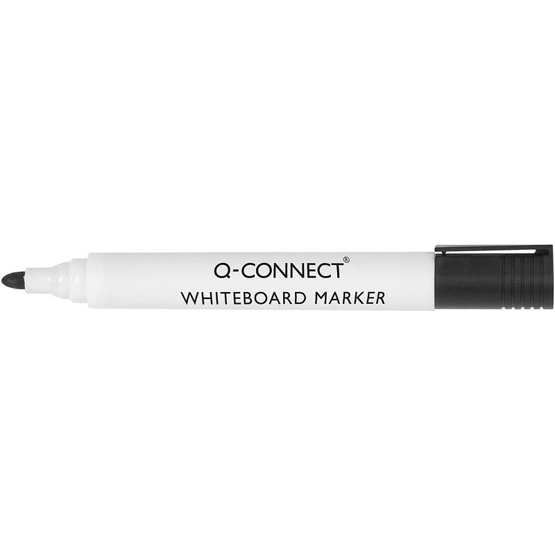 Foto van Q-connect whiteboardmarker, 2-3 mm, ronde punt, zwart