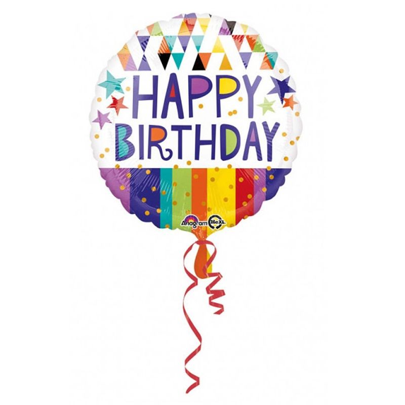 Foto van Anagram folieballon happy birthday 43 cm