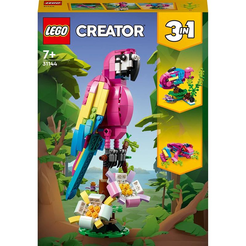 Foto van Lego creator exotische roze papegaai - 31144