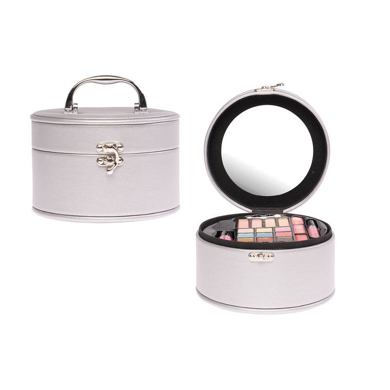 Foto van Casuelle ronde make-up koffer 22-delig