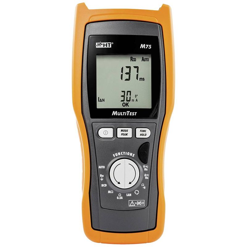 Foto van Ht instruments m75 installatietester kalibratie (iso) vde-norm 0100, 0413