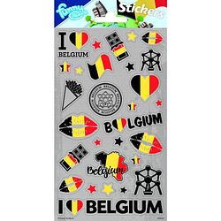 Foto van Funny products stickers belgië 20 x 10 cm folie papier 28 stuks