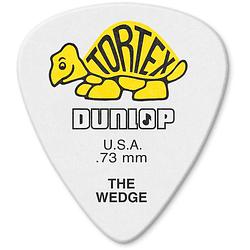 Foto van Dunlop 424p073 tortex wedge pick 0.73 mm plectrumset (12 stuks)